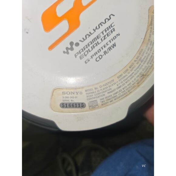 SONY D-NS505 Walkman Personal CD Player PARTS ONLY - Picture 5 of 6